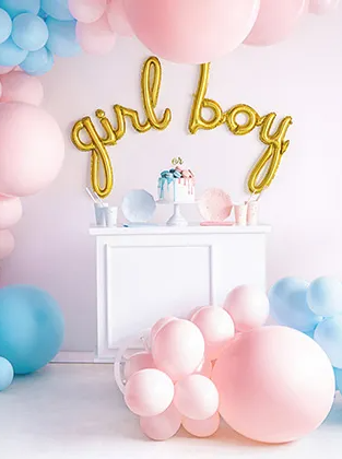 Baby party dekoration