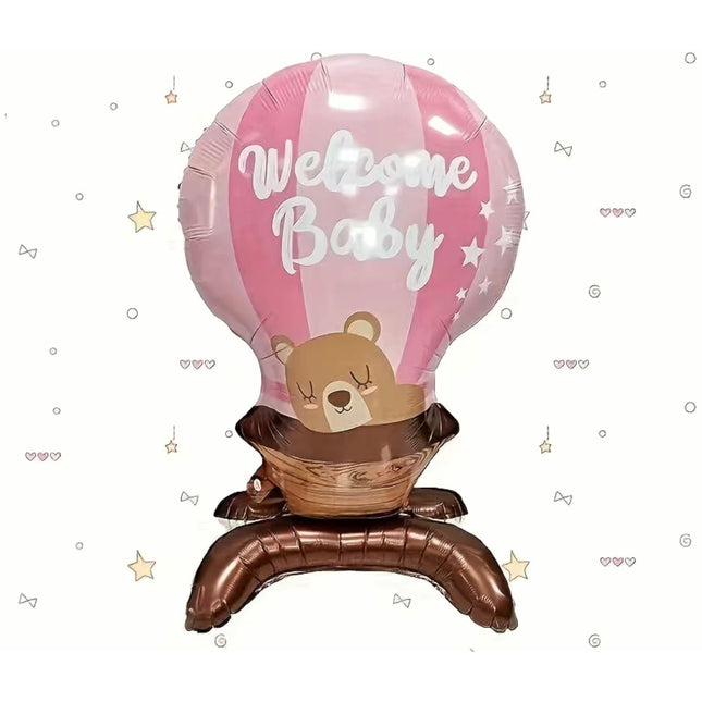 Balon folija - Welcome baby, pink 90cm