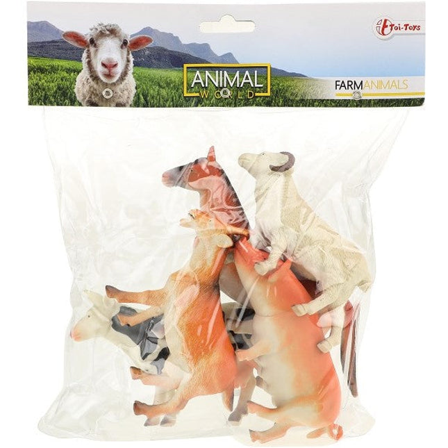 Premium Bauernhof-Tierset – 5-teilig, 13–15 cm, Animal World