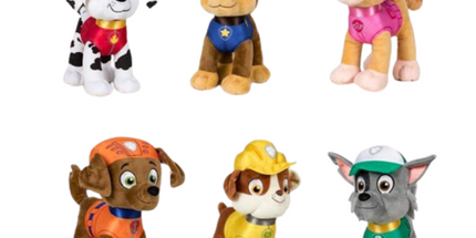 Paw Patrol Plüschfigur – Bron 19 cm, Kinder Kuscheltier