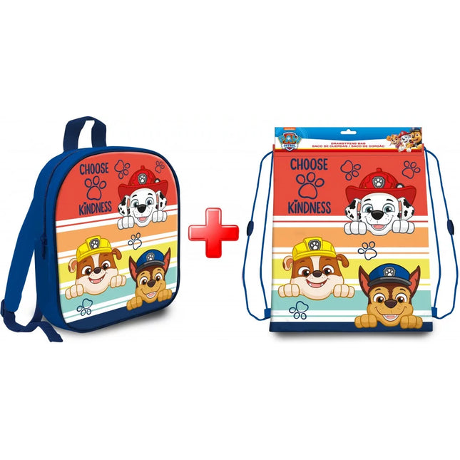 Paw Patrol Rucksack & Sportbeutel Set – 2-teilig, Blau
