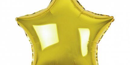 Balon folija Zvezda, zlata barva, 46cm