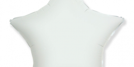 Balon folija - Zvezda, bela barva - Mojbalon