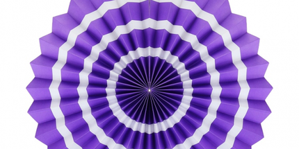 Laterne Wabenform Lila – 40 cm, Partydeko Deko