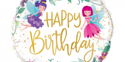 Balon folija - "Happy Birthday" Vile, 46cm