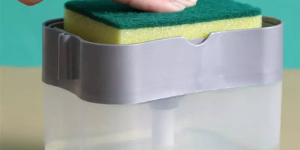 Flüssigspender mit Schwamm – 385 ml, Küchenhelfer Set