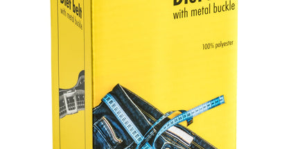 Diätgürtel – lustiges Geschenk mit Maßband, weiß, verstellbar