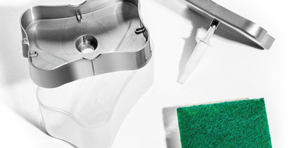 Flüssigspender mit Schwamm – 385 ml, Küchenhelfer Set