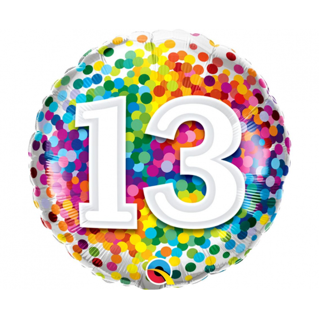Balon folija - Številka 13, 46cm 