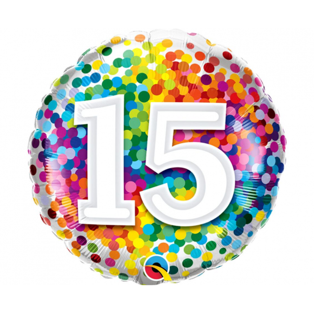 Balon folija - Številka 15, 46cm