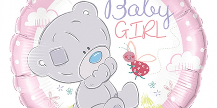 Balon folija - Baby Girl, medvedek