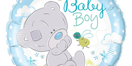 Balon folija za baby shower - Baby boy medvedek