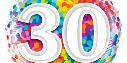 Balon folija za 30. rojstni dan