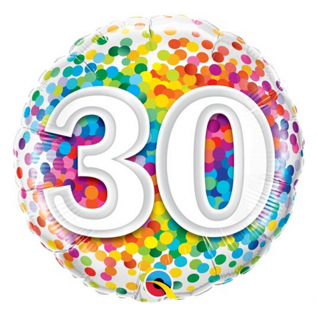 Balon folija za 30. rojstni dan