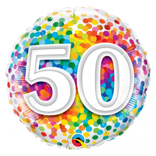 Balon folija za 50. Rojstni dan, 45cm