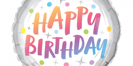 Balon folija - "Happy Birthday", pika 