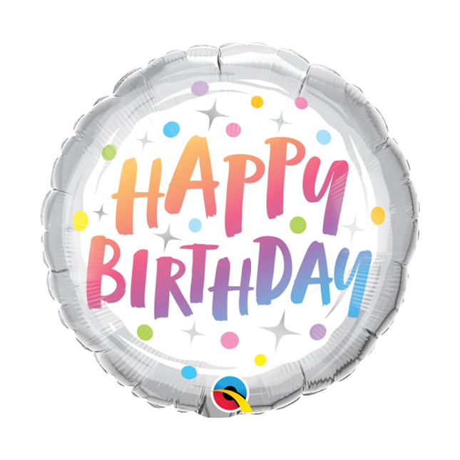 Balon folija - "Happy Birthday", pika