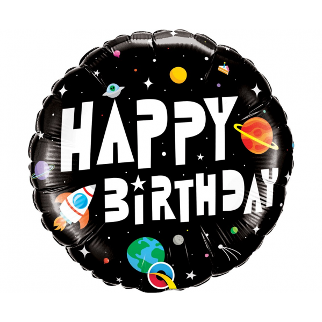 Balon folija - "Happy Birthday", Astronavt