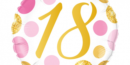 Balon folija za 18. rojstni dan