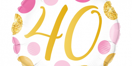 Balon folija - Številka 40, roza barva