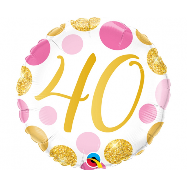 Balon folija - Številka 40, roza barva