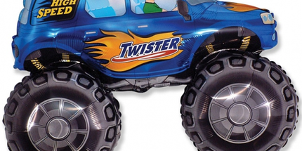 Balon folija - Twister car, modra barva