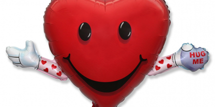 Balon folija - Srce, 60cm