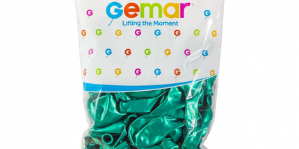 Latexballon Grün Türkis Metallic 30 cm, 1 Stück für Party