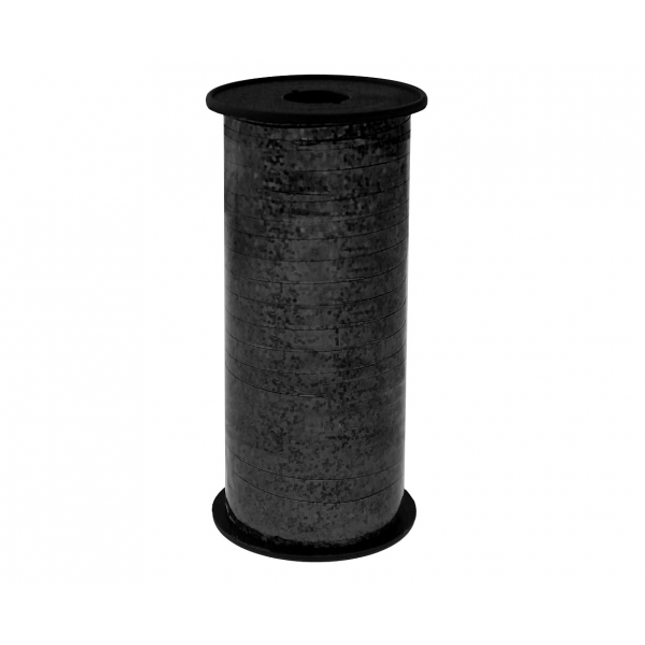 Ballonband 92 m, holografisch, schwarz für Dekoration