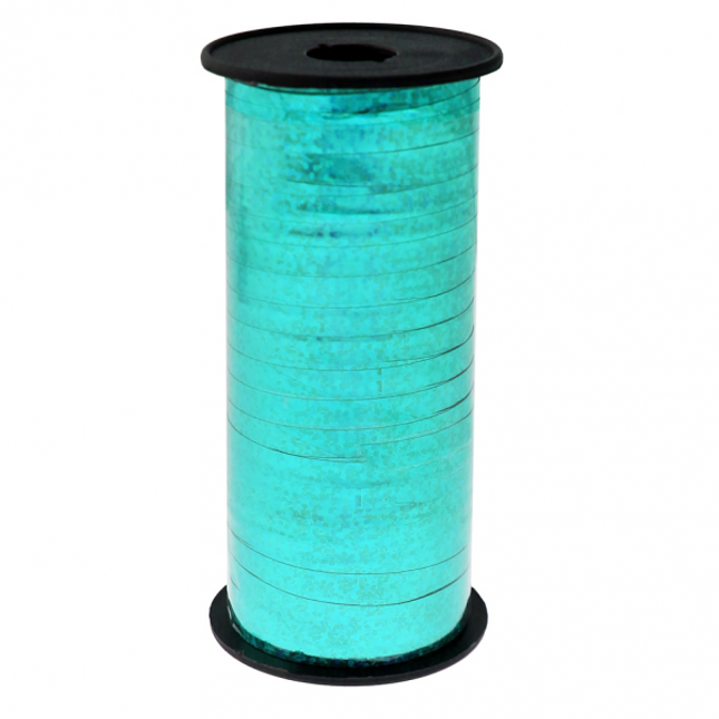 Trak za balone 92m, holografski, turquoise barva