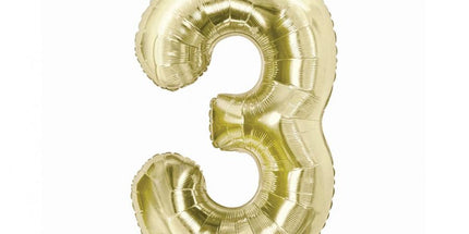 Balon folija - številka 3, šampanjec barva