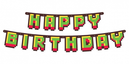 Viseč napis Game on, 160cm