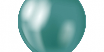 Balon iz lateksa - Green platinum, 13cm 