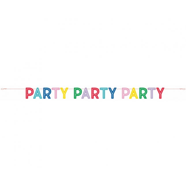 Viseč napis Party, 213cm
