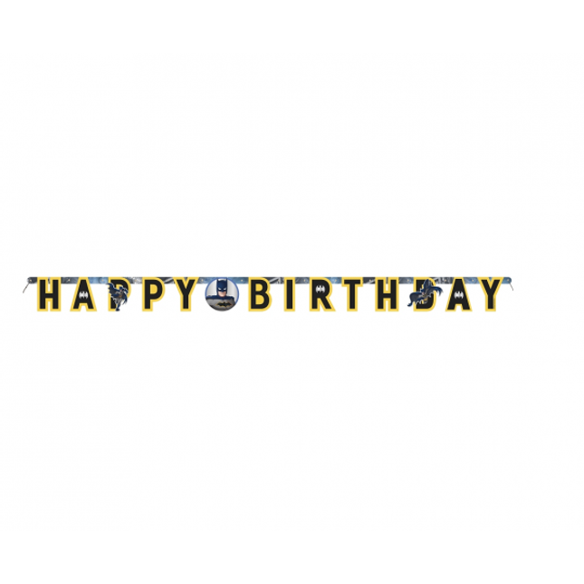 Viseč napis Happy Birthday, Batman, 175cm