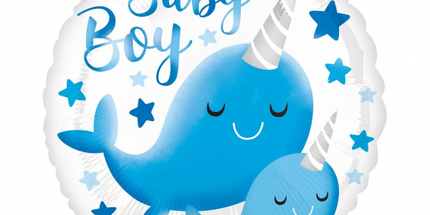 Balon folija - Baby Boy, narval