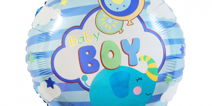 Balon folija - Baby Boy, slonček