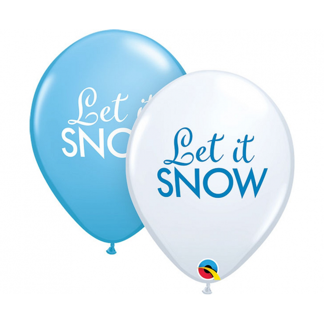 Balon iz lateksa - Let it snow, 6 kom