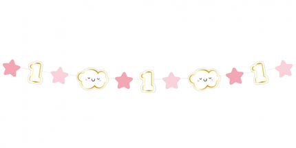 Viseč napis 1, roza barva