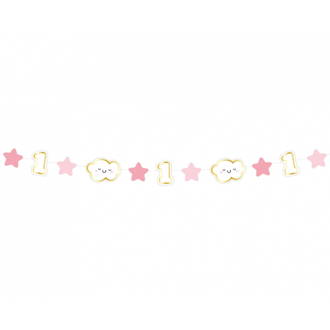 Viseč napis 1, roza barva