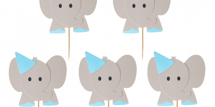 Zobotrebčki - Slonček, modra barva