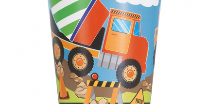 Pappbecher LKW & Birne, 200 ml, 6 Stück für Kinder & Party