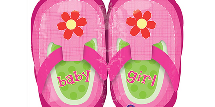 Balon folija - Baby girl, 55x46cm