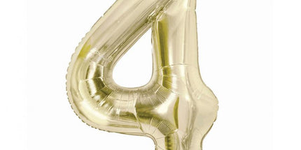 Balon folija - številka 4, šampanjec barva
