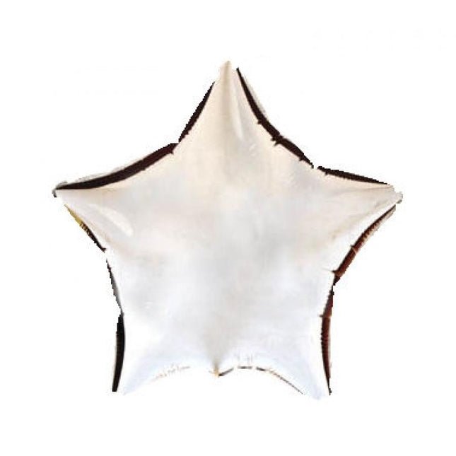 Balon folija - Zvezda, srebrna barva, 23 cm