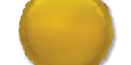 Balon okrogle oblike, zlata barva, 23cm