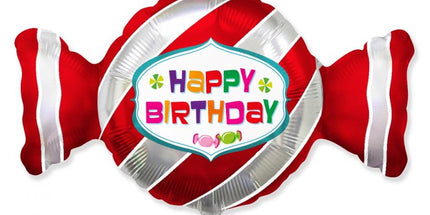 Balon folija - Rojstnodnevni bombon 53x92cm 