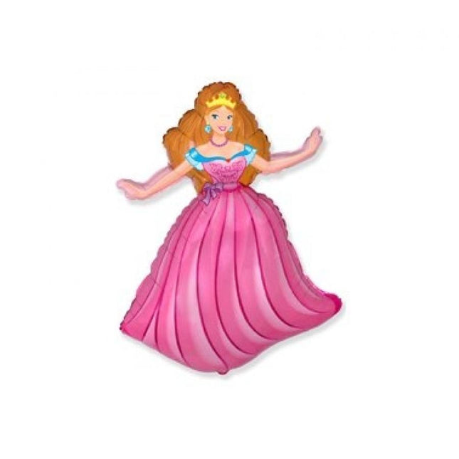 Balon folija - Princesa - pink, 35cm