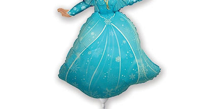 Balon folija - Princesa - modra, 35cm