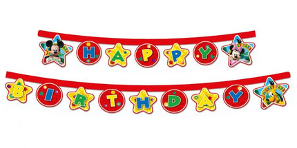 Viseč napis Happy Birthday, Mickey Mouse, 220cm